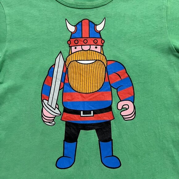 Danefae Basics 9Y Green Erik The Viking Shirt - Picture 2 of 8